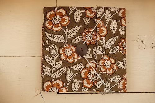 Handmade Button Sketchbook Journal