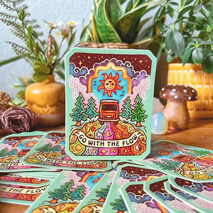 Go With The Flow Sticker
