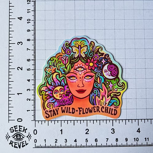Stay Wild Flower Child Sticker