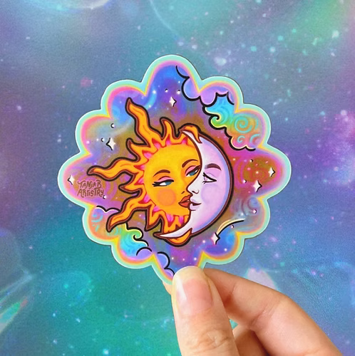 Sun And Moon Sticker
