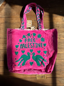 Bolso tote de terciopelo Palestina Libre
