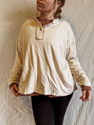 Gambler Hemp Double Layer Henley