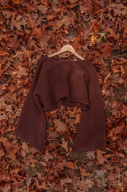 Mabel 100% Organic Cotton Bell Crop Sweater