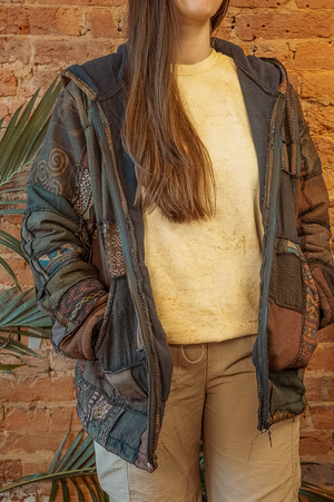 Reese Unisex Patchwork Lined Jacket