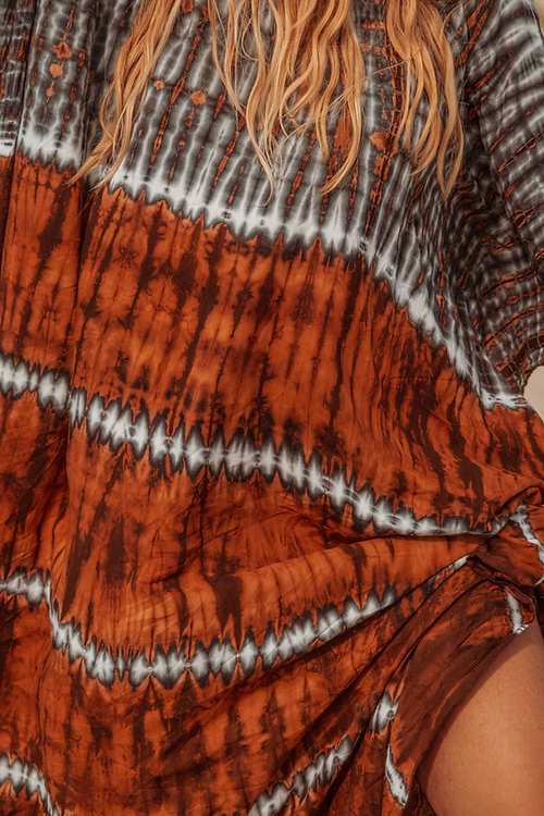 Bristol Indigo Rust Kaftan