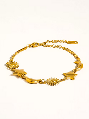 Leonora Moon Star Bracelet