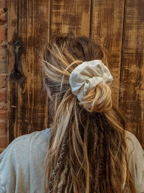 Organic Cotton Bamboo Scrunchie