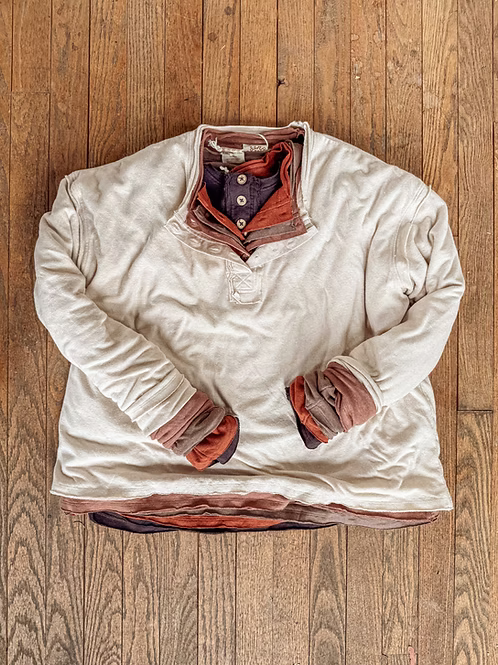Gambler Hemp Double Layer Henley
