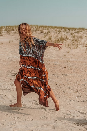 Bristol Indigo Rust Kaftan