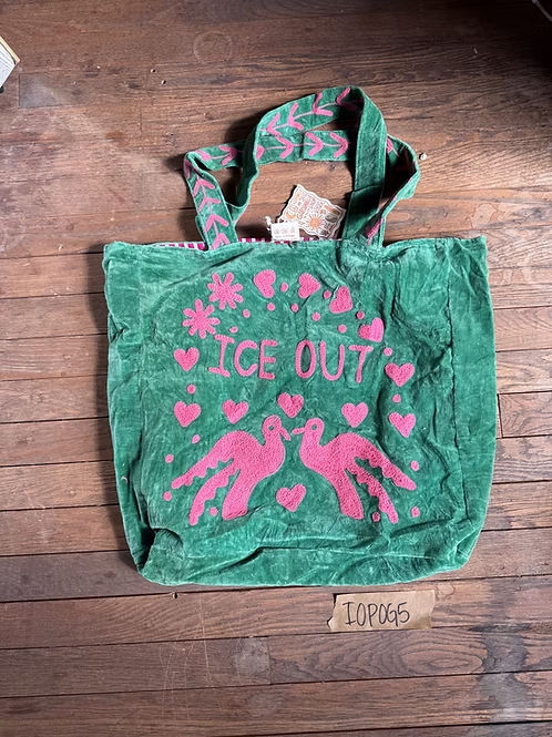 Ice Out Velvet Tote Bag