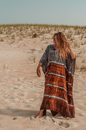 Bristol Indigo Rust Kaftan