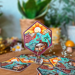 Follow The Sun Sticker