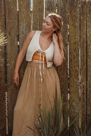 Shayla Organic Cotton Crop Vest