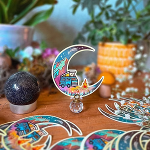 Over The Moon Sticker