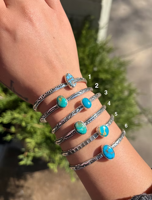 Pulsera de Plata de Ley y Turquesa Aspen