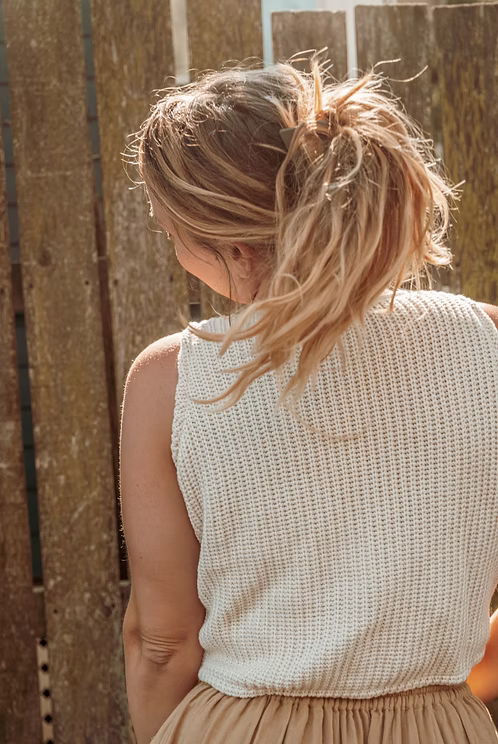 Shayla Organic Cotton Crop Vest