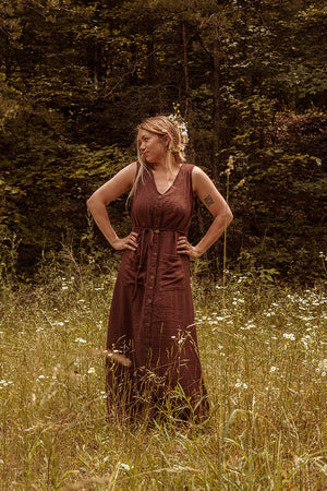 Meadow Organic Cotton Bamboo Button Dress
