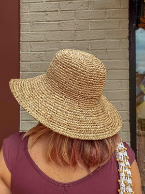 Zahara Hat : Natural Raffia Sun Hat