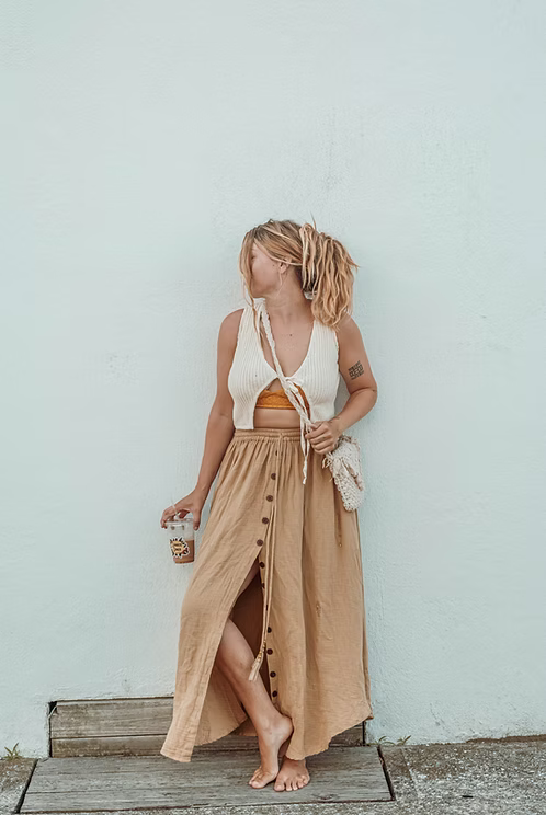 Shayla Organic Cotton Crop Vest
