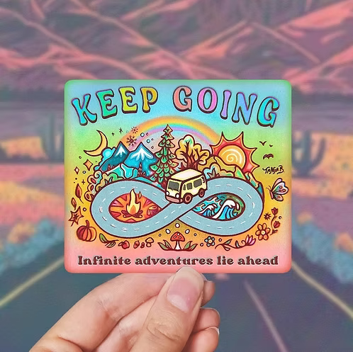 Keep Going Sticker