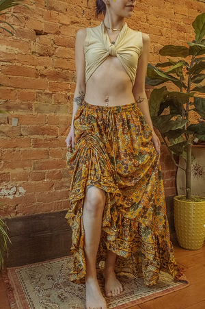 Valentina Cinch Ruffle Skirt