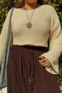 Mabel 100% Organic Cotton Bell Crop Sweater