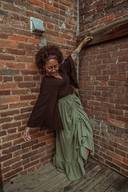 Valentina Cinch Skirt: Organic Cotton Bamboo