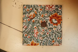 Handmade Button Sketchbook Journal