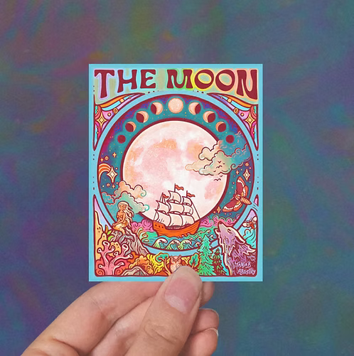 La pegatina de la Luna