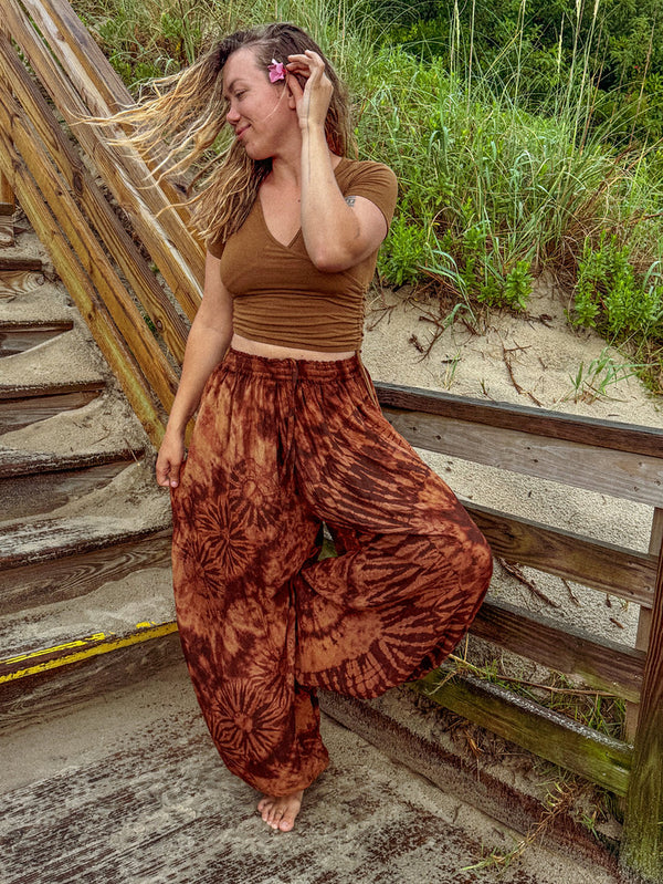 Tie Dye Flowy Genie Pants