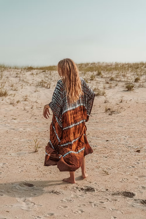 Bristol Indigo Rust Kaftan