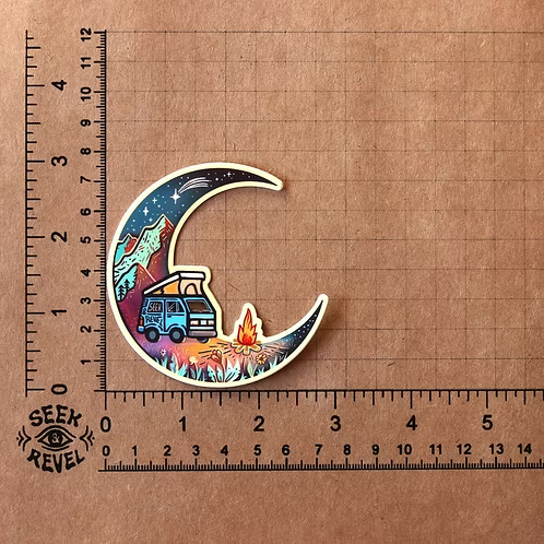 Over The Moon Sticker