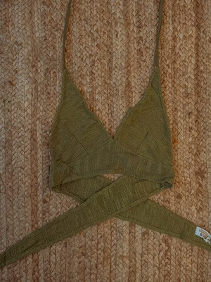 Recycled Cotton Mesh Bralette