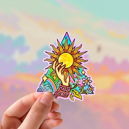 Seize The Day Sticker