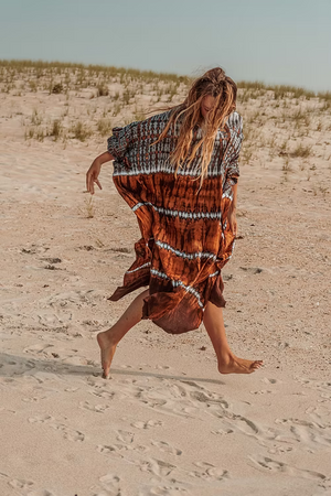 Bristol Indigo Rust Kaftan