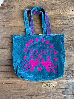 Ice Out Velvet Tote Bag