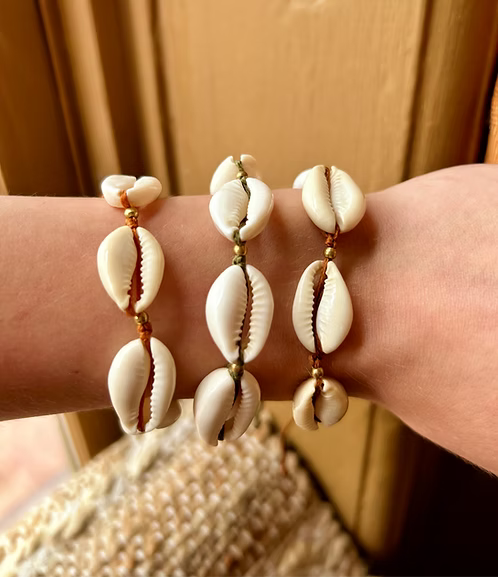 Multi Shell Macrame Bracelet