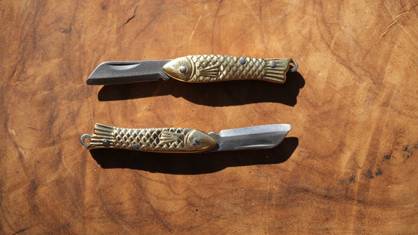 Mini Fish Pocket Knife Necklace
