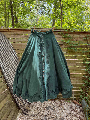 Santina Button Skirt
