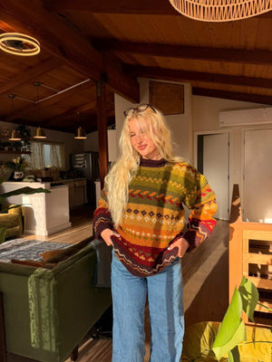 Otto Hand-Knitted Wool Earthy Sweater