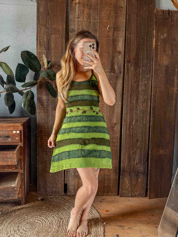 Fae Dress 100% Cotton Hand Embroidered