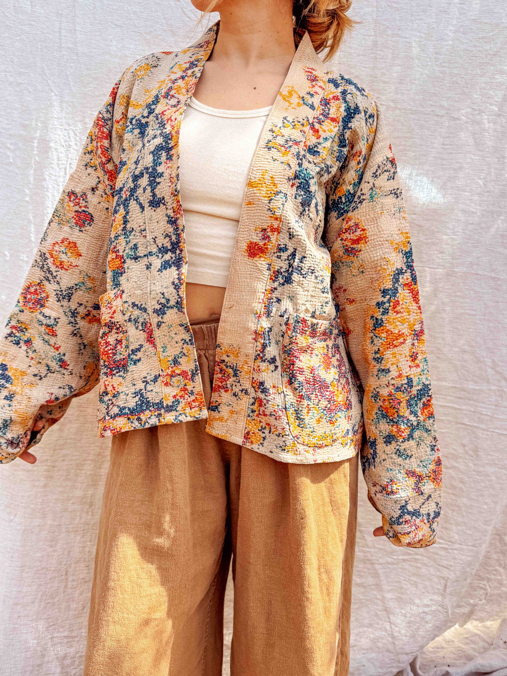 Gilet Kantha Tapis Persan – Mandala CMJ