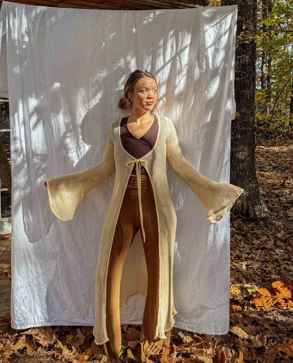 Wednesday Organic Cotton Open Knit Duster