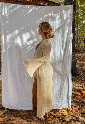 Wednesday Organic Cotton Open Knit Duster