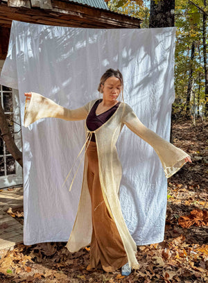Wednesday Organic Cotton Open Knit Duster