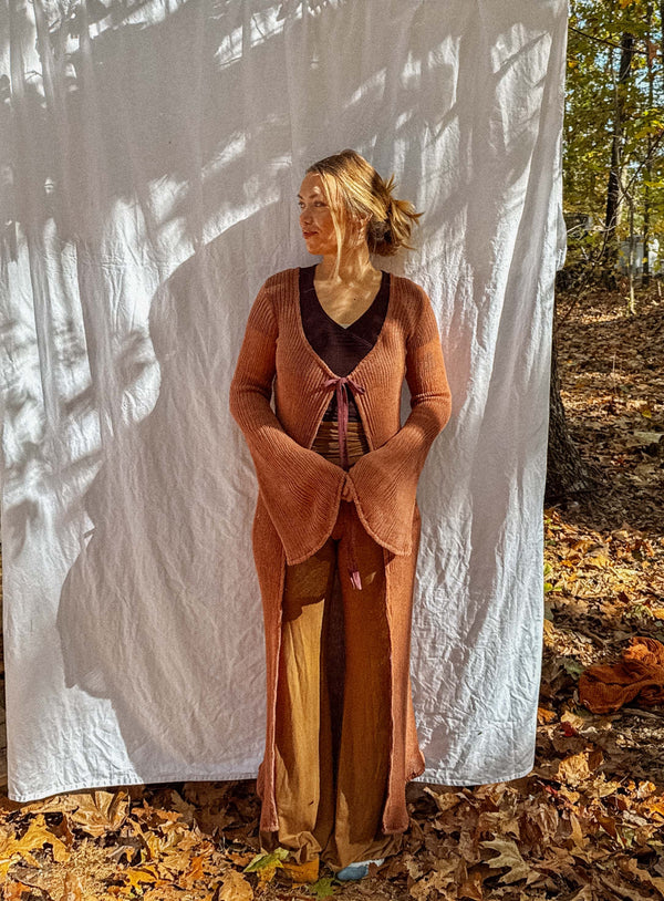 Wednesday Organic Cotton Open Knit Duster