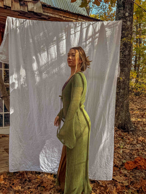 Wednesday Organic Cotton Open Knit Duster