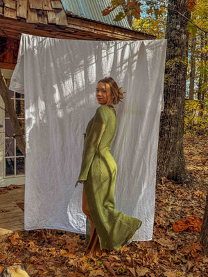 Wednesday Organic Cotton Open Knit Duster