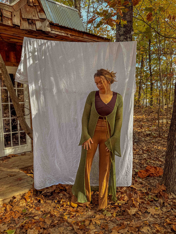 Wednesday Organic Cotton Open Knit Duster