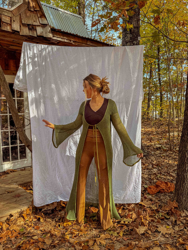 Wednesday Organic Cotton Open Knit Duster